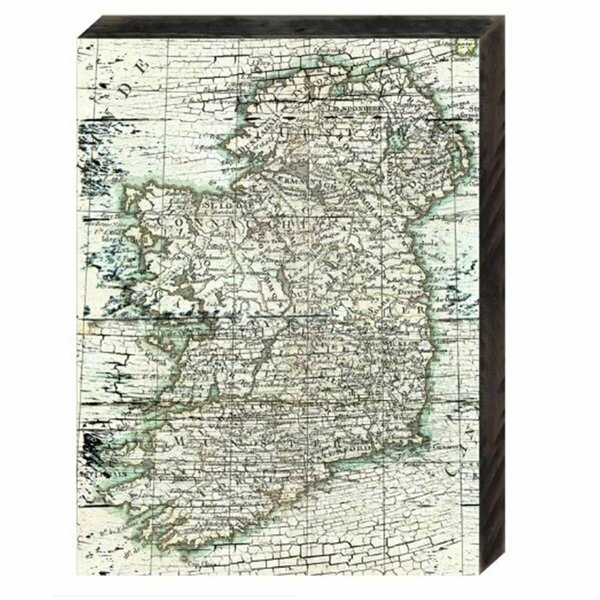 Clean Choice Map of Ireland Rustic Design Reclaimed Wood Wall Decor CL2959969
